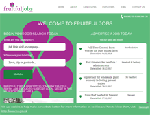 Tablet Screenshot of fruitfuljobs.com